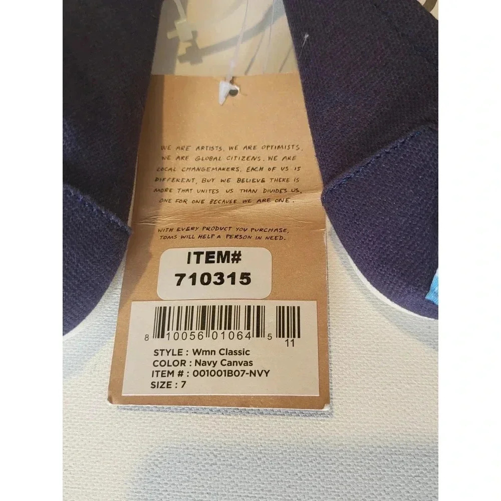 Women's TOMS Classic Alpargata Slip-On Shoe - Picture 6 of 6